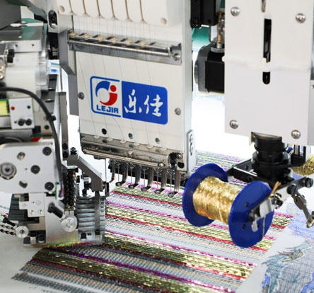 LJ-618+18 Multi-function coiling/taping embroidery machine with sequin device