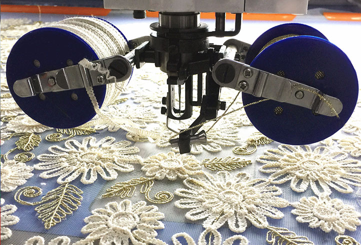 LJ-915+15 Algeria 15 heads Coiling/Taping embroidery machine