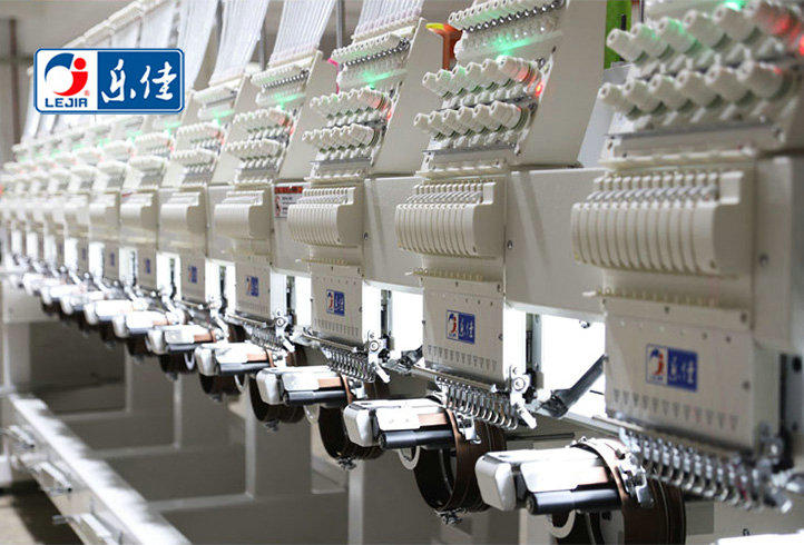 What types of fabrics and garments are suitable for LJ-618+18 Multi-function coiling/taping embroidery machine with sequin device?